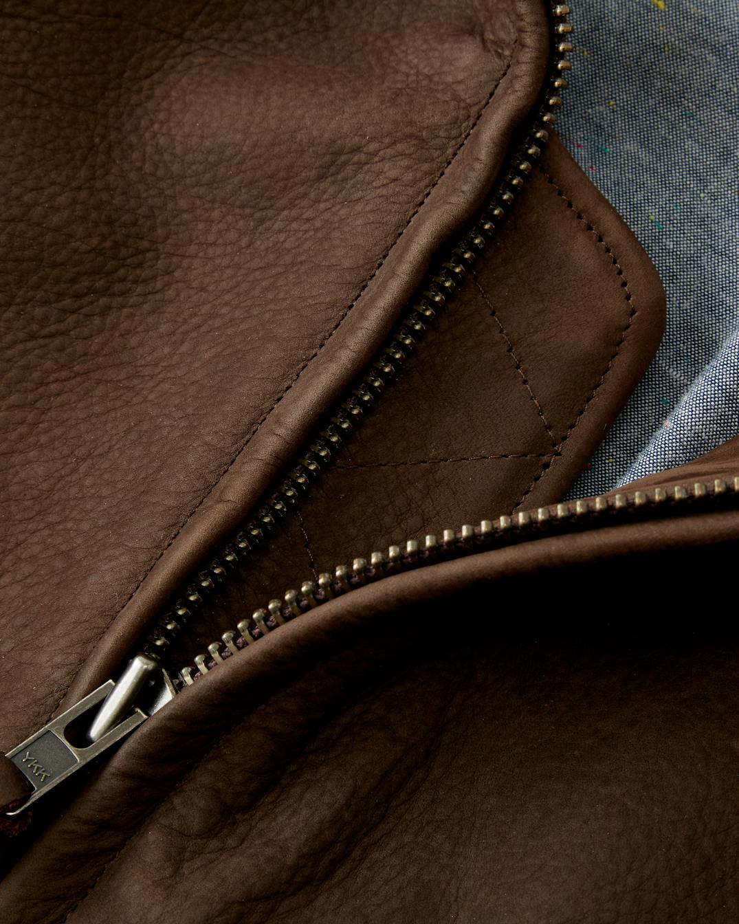 Lightweight Leather Flight Jacket - Image 2