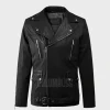 Dauntless Black Biker Leather Jacket