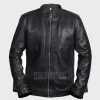 Men’s Retro Vintage Black Leather Jacket