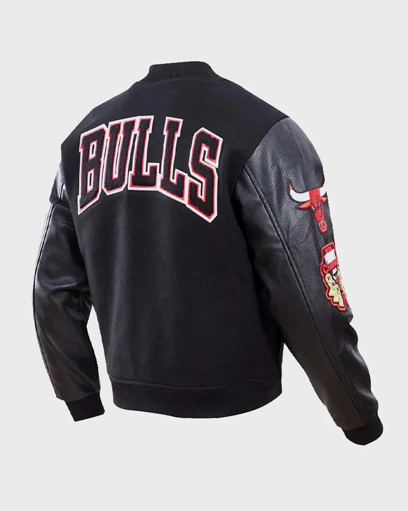 Chicago Bulls Wool Leather Varsity Jacket