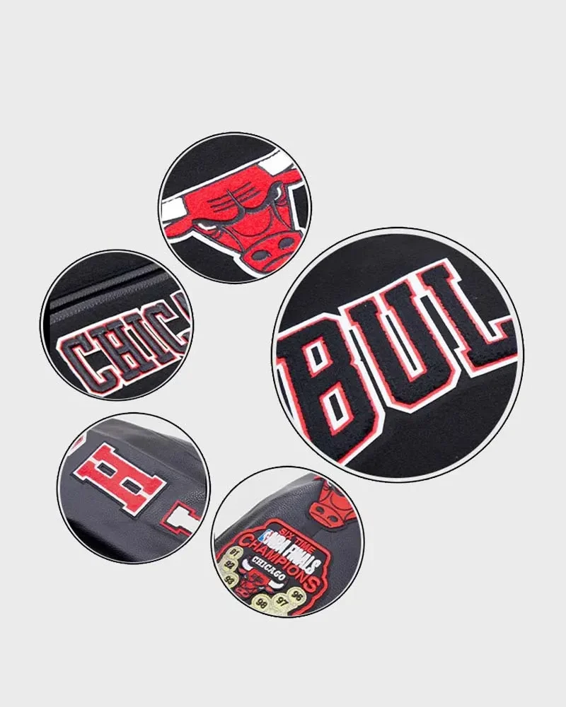 Men’s Chicago Bulls Black Varsity Jacket