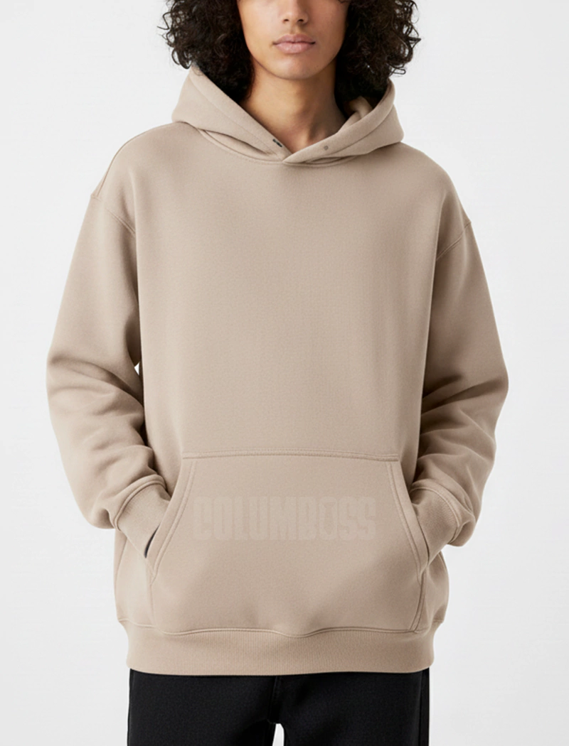 Heavy Weight Cozy Pullover Hoodie - Cream