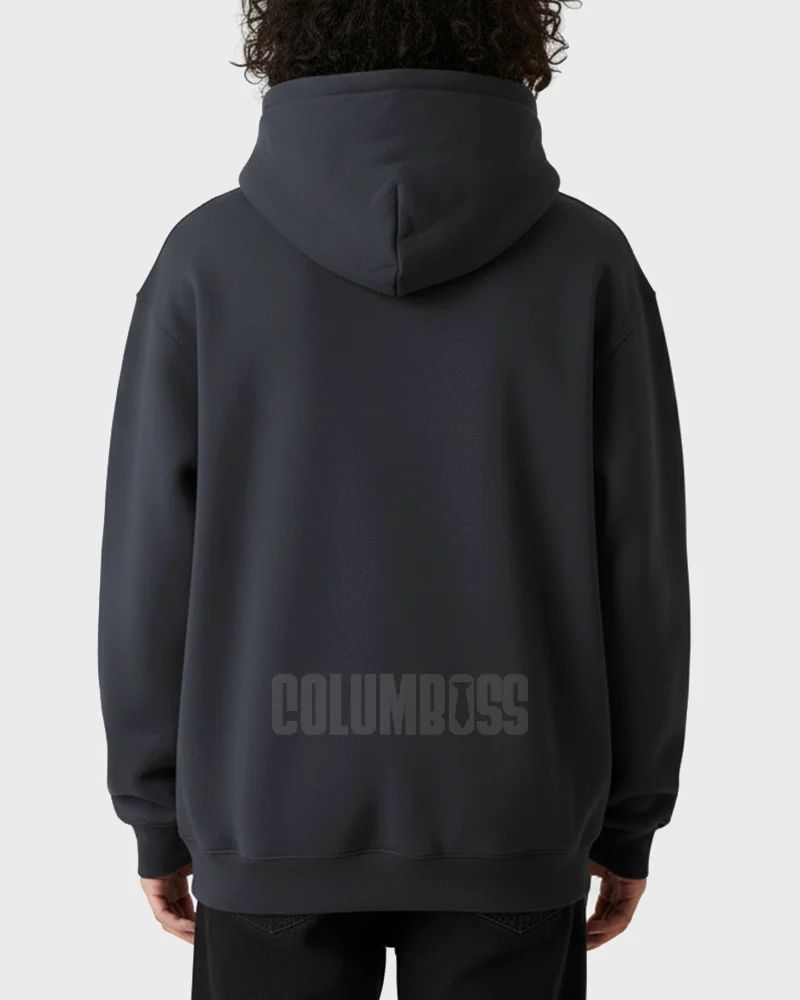Winter Heavy Weight Cozy Cotton Hoodie - Black