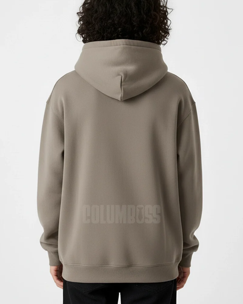 Winter Heavy Weight Cozy Cotton Hoodie - Khaki Brown