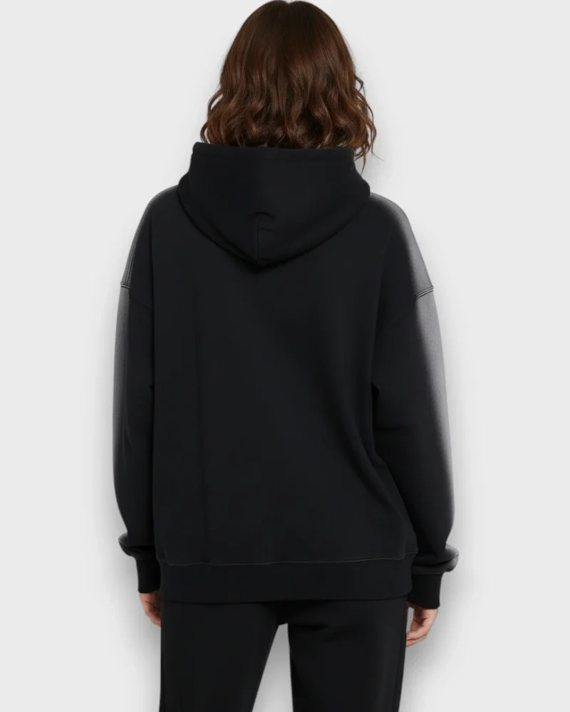 Edge Sprayed Effect Hoodie Female Back