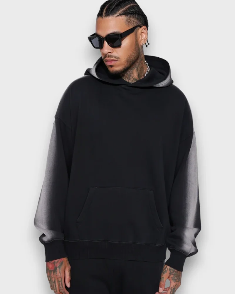 Edge faded Effect Hoodie