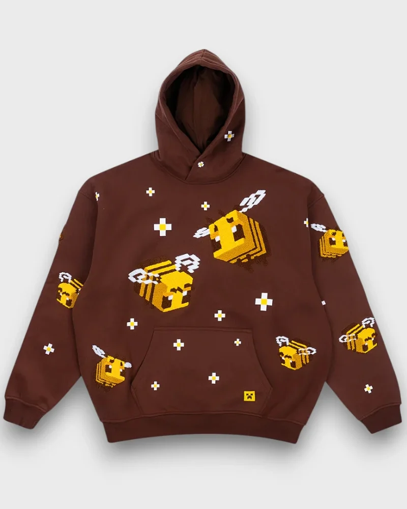 minecraft bee hoodie pullover