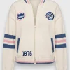 Jacquard Varsity Bomber Jacket