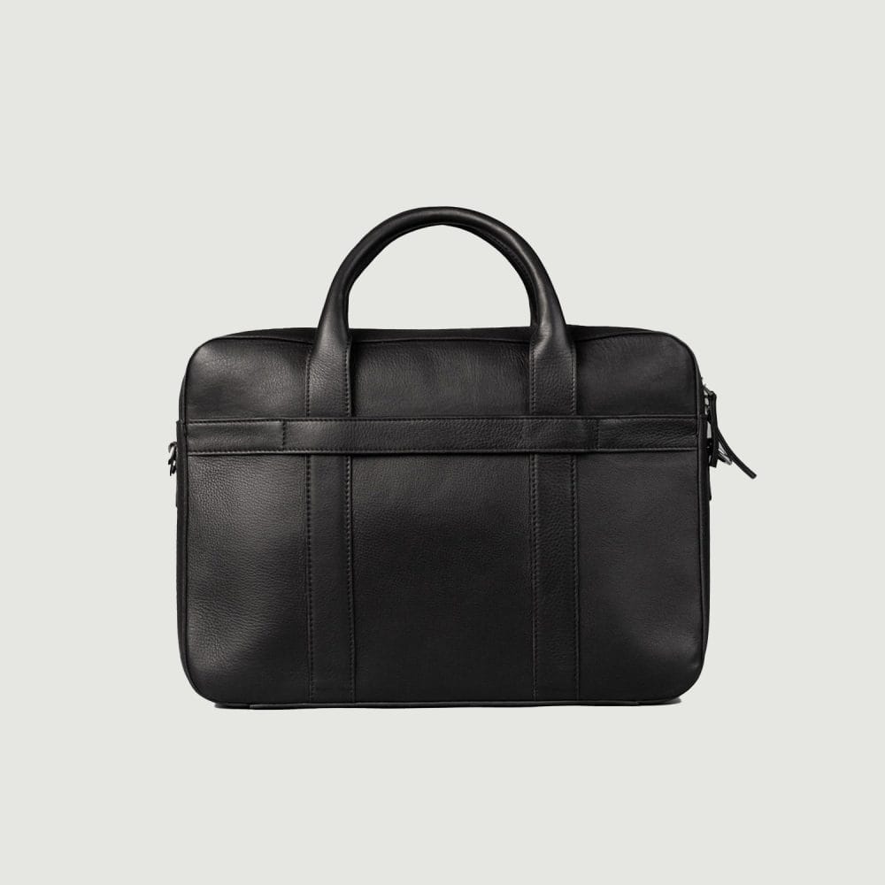 Executive Black Leather Briefcase