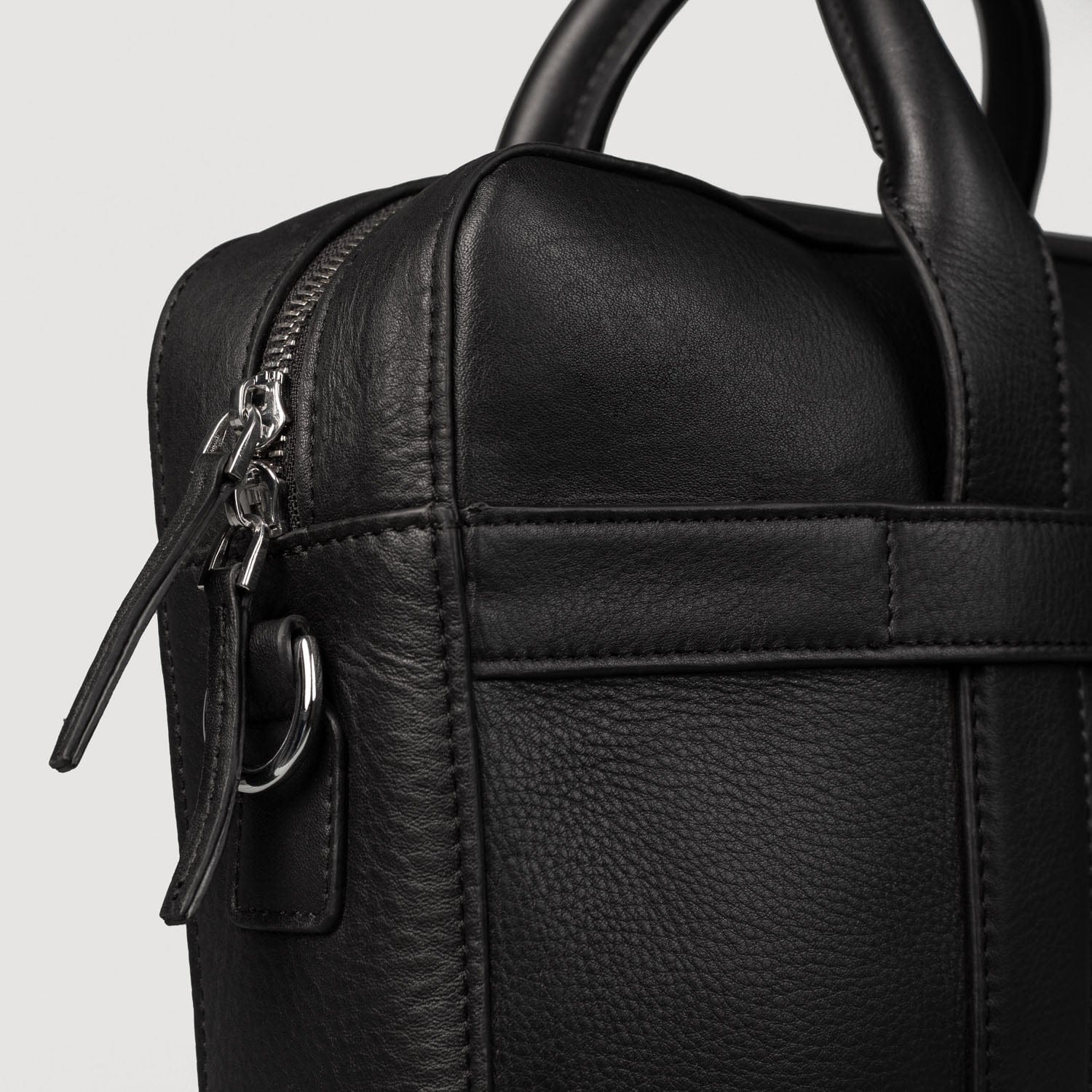 Executive Black Leather Briefcase