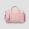Executive Pink Leather Briefcase