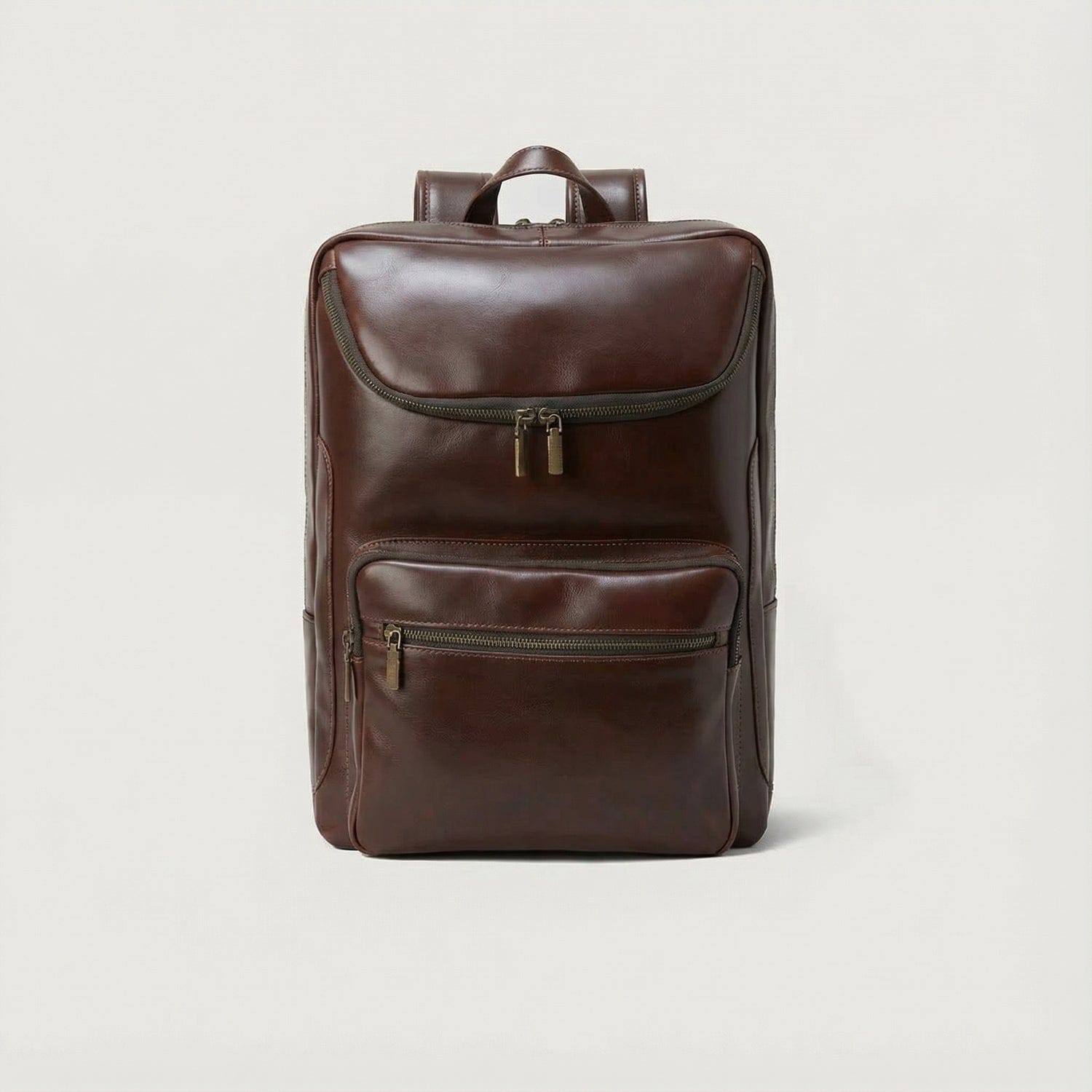 Heritage Brown Leather Laptop Backpack