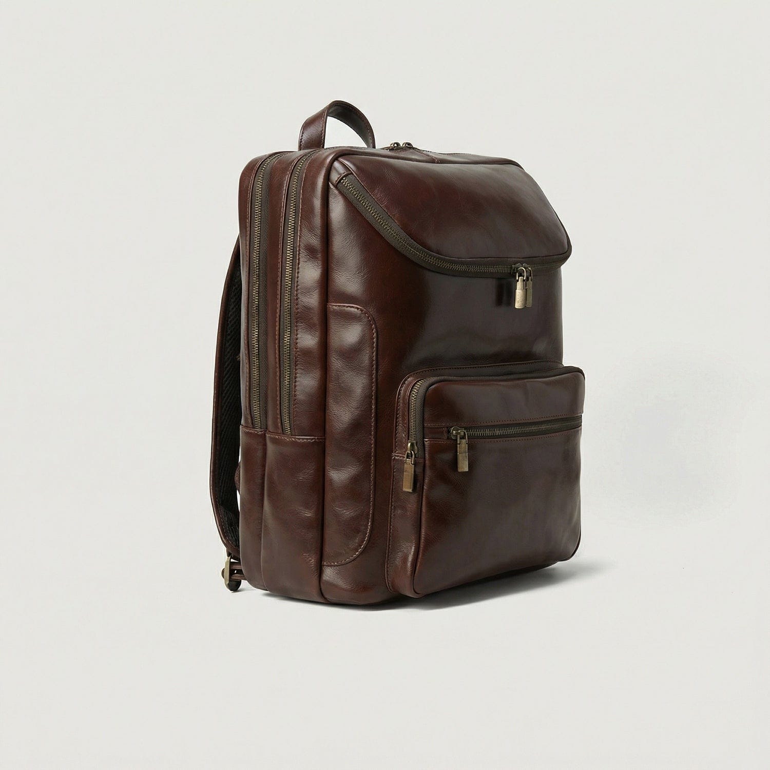Heritage Brown Leather Laptop Backpack