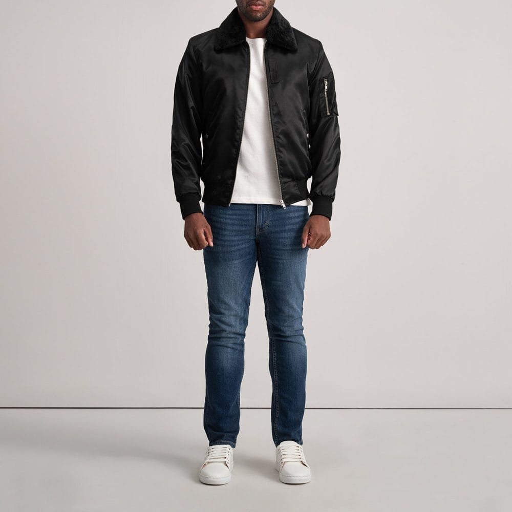 Tactical Flight Satin Bomber Jacket