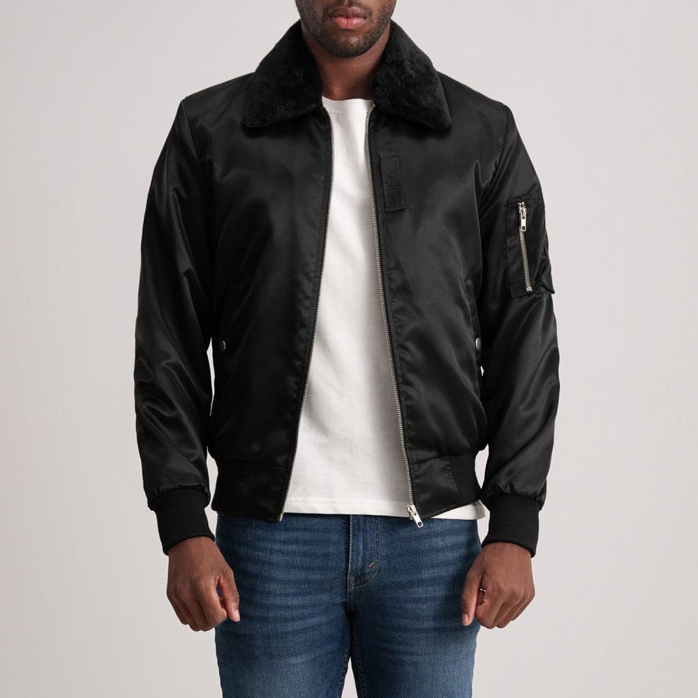 Tactical Flight Satin Bomber Jacket