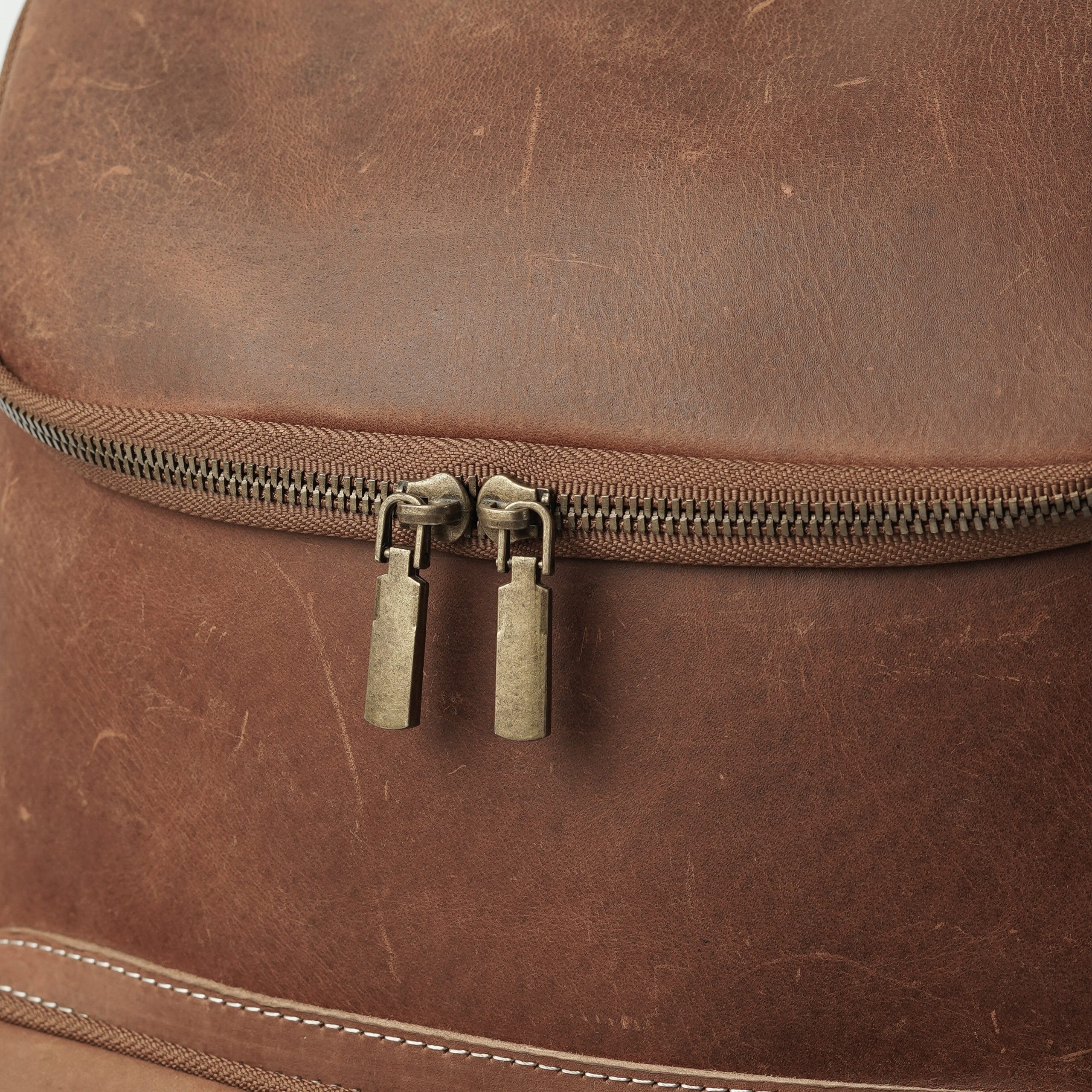The Expedition Multi-Zip Leather Backpack